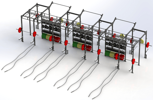XTC, 8x34 Double-Sided; 8 Squat Stations with Shelves-1